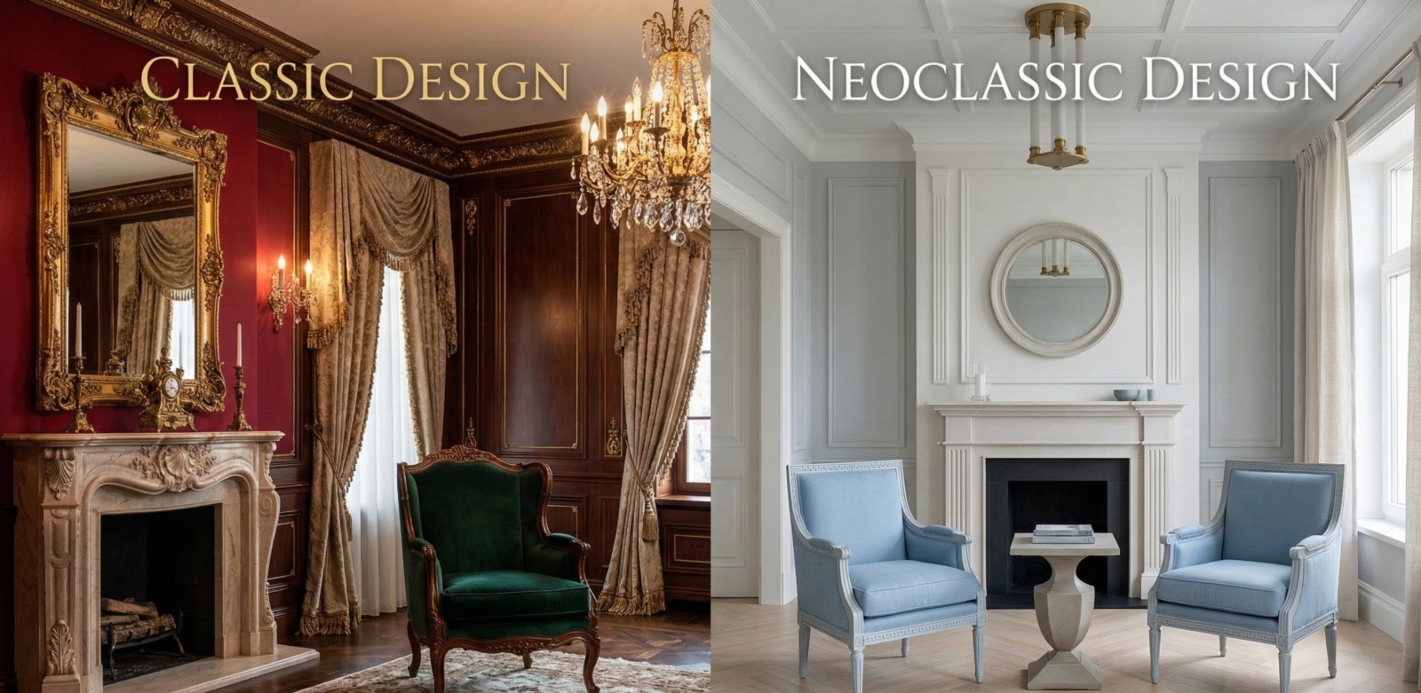Timeless Elegance: Decoding Classic vs. Neoclassic Interior Design