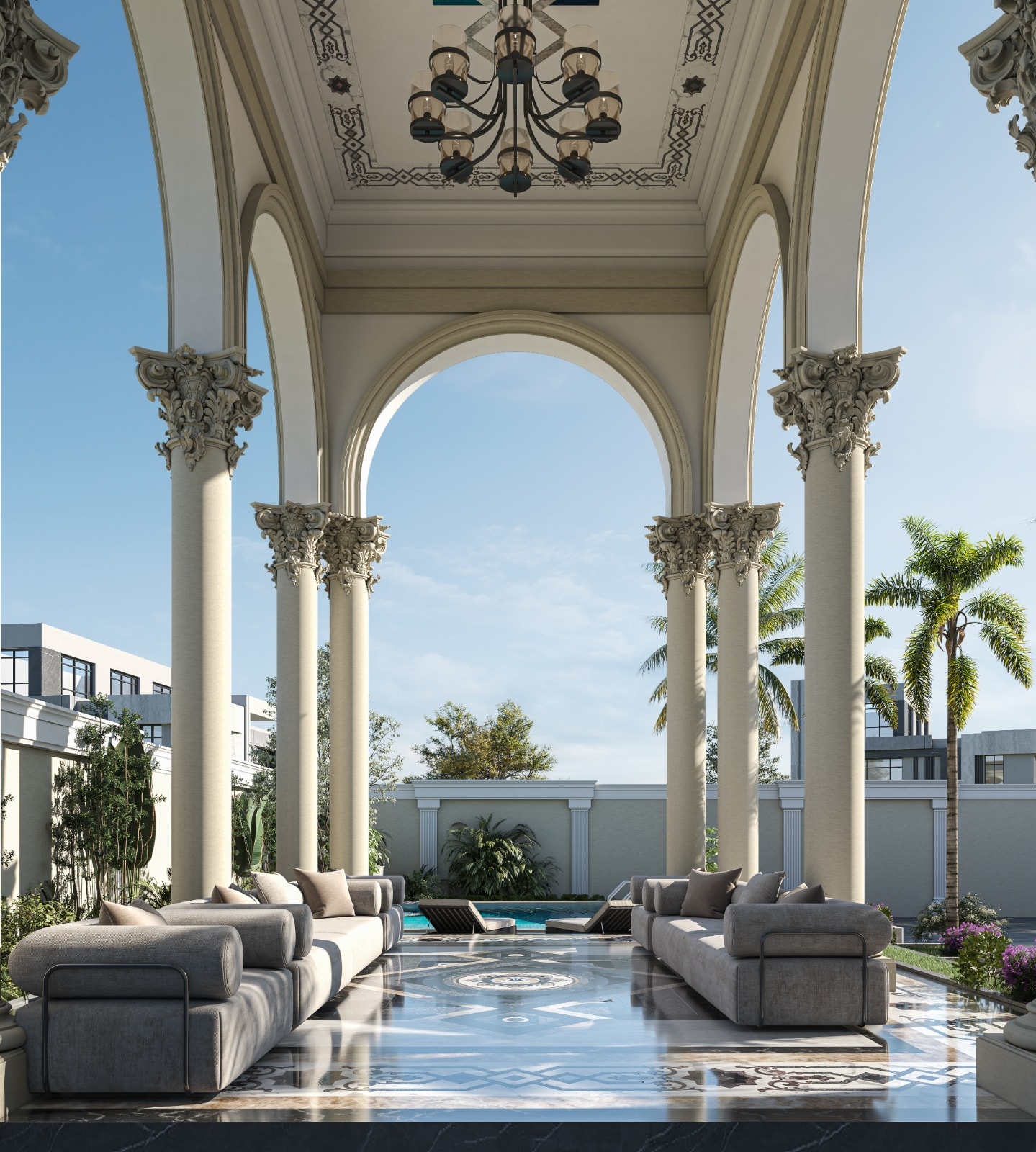 Dubai Hills Contemporary Majlis view